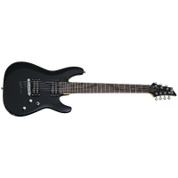Schecter C-6 Deluxe Electric Guitar in Black Seven String