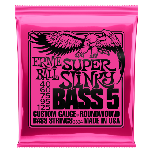 Bass Gtr 5 Str Set 40/125 Super Slinky Pink