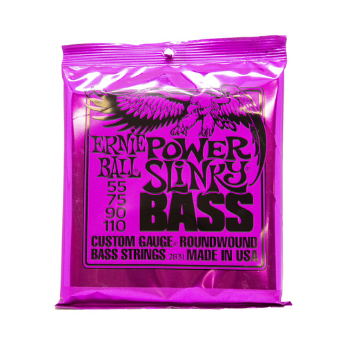 Bass Gtr Str Set 55/110 Power Slinky Purple