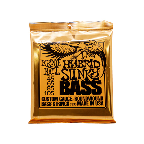 Bass Gtr Str Set 45/105 Hybrid Slinky Orange