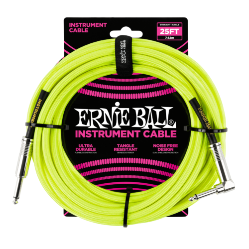 25 Ft Strght/Angle Braided Neon Yellow Bl