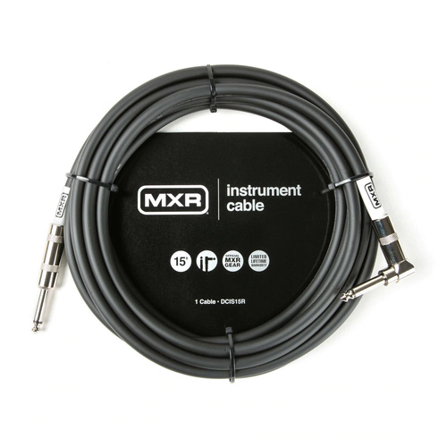MXR 15' Instrument Cable R/Angle to Straight