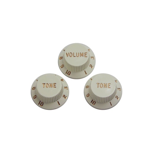Dimarzio Control Knob Set - White Tone, Tone, Volume