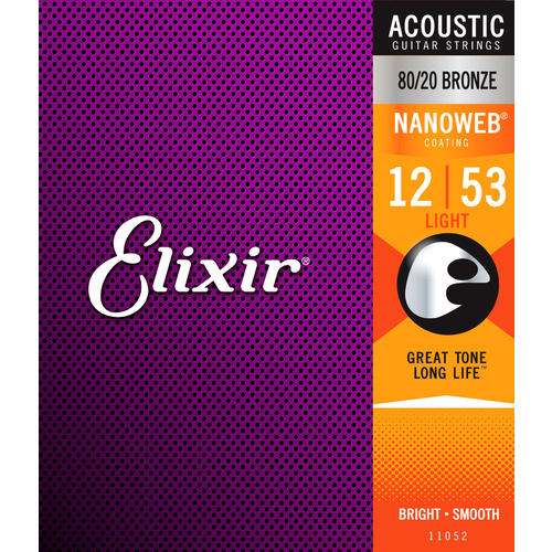 Elixir 11052 Nanoweb 80/20   Light 12-53