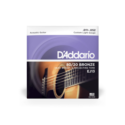 D'Addario Acoustic 80/20 Bronze 11-52 Guitar String Set