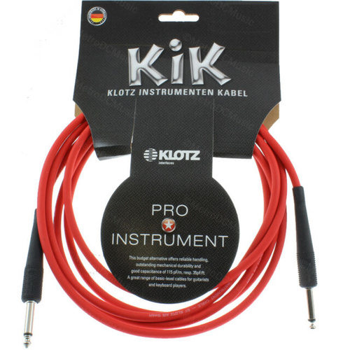 003M Instrument Cable Red Nickel Connectors