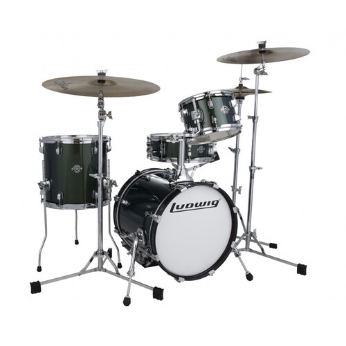 Ludwig Breakbeats Shell Pack Forest Green Sparkle