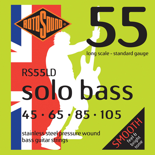 Rotosound Rs55Ld Solobass Pressure Wound 4 String 45-105