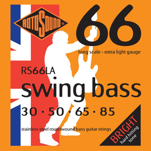Rotosound Rs66La Swing Bass66 Long Scale Extra Light 30-85 Stainless