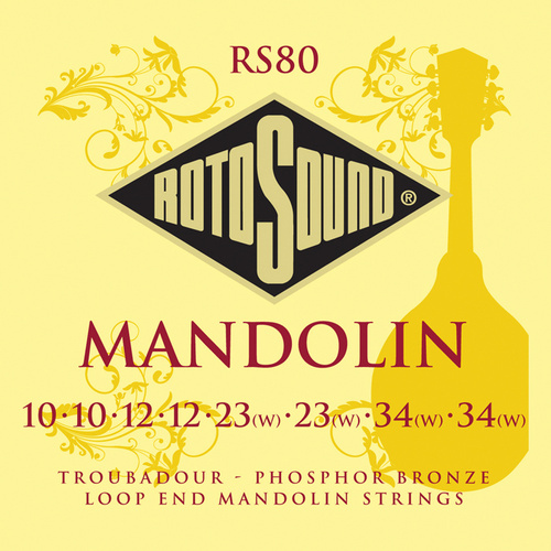 Rotosound Rs80 Mandolin Troubadour Phosphor Bronze