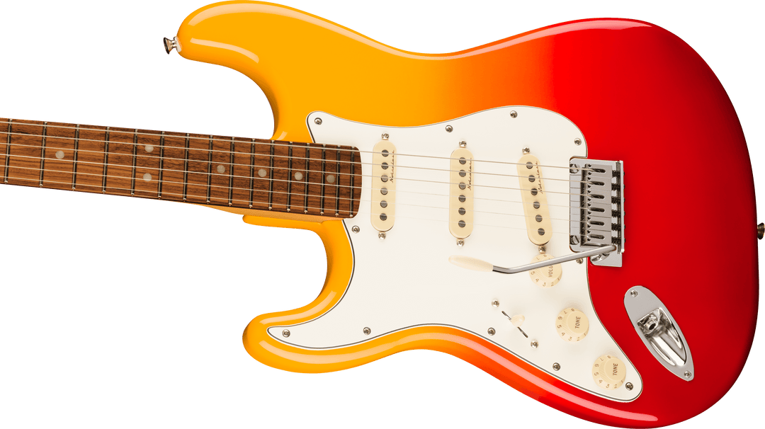 Fender Player Plus Stratocaster®, Left-Hand, Pau Ferro Fingerboard, Tequila Sunrise