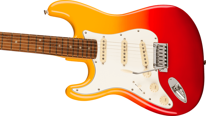 Fender Player Plus Stratocaster®, Left-Hand, Pau Ferro Fingerboard, Tequila Sunrise