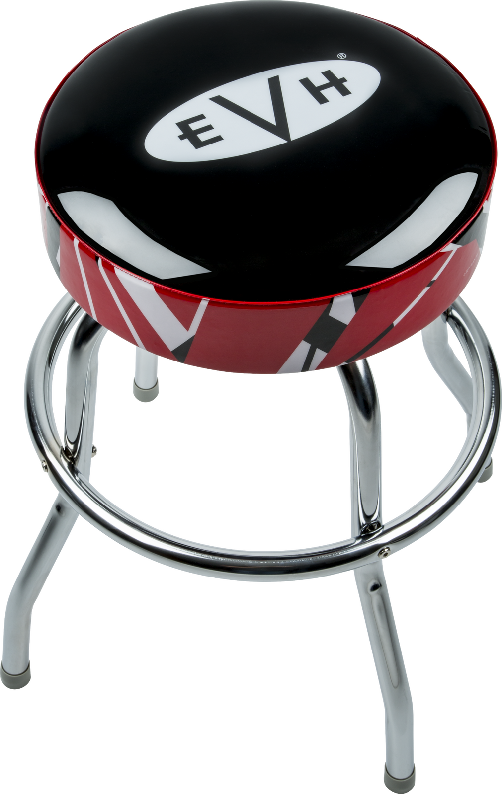 EVH Logo Bar Stool with Striped Trim 24" Height