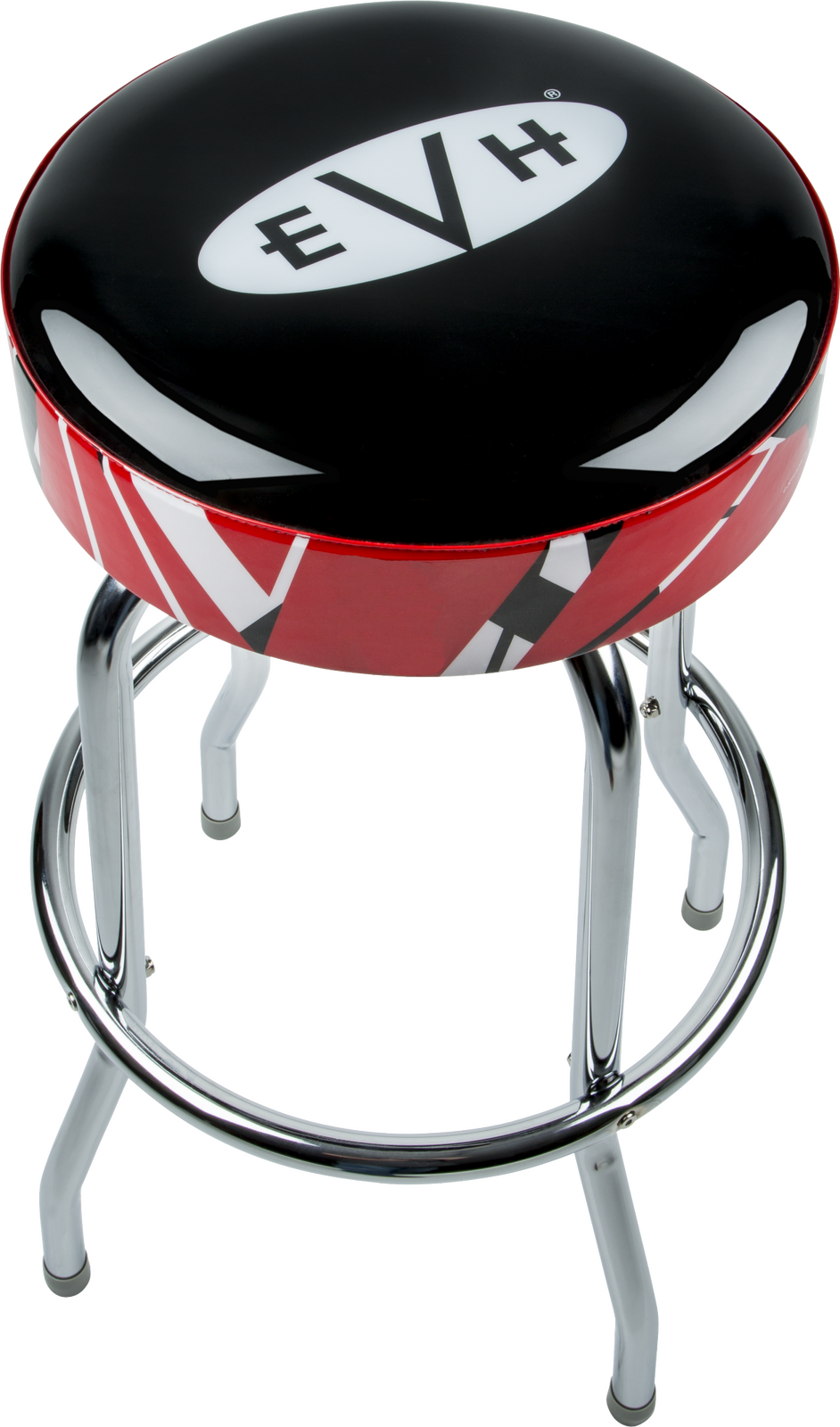 EVH Logo Bar Stool with Striped Trim 30" Height