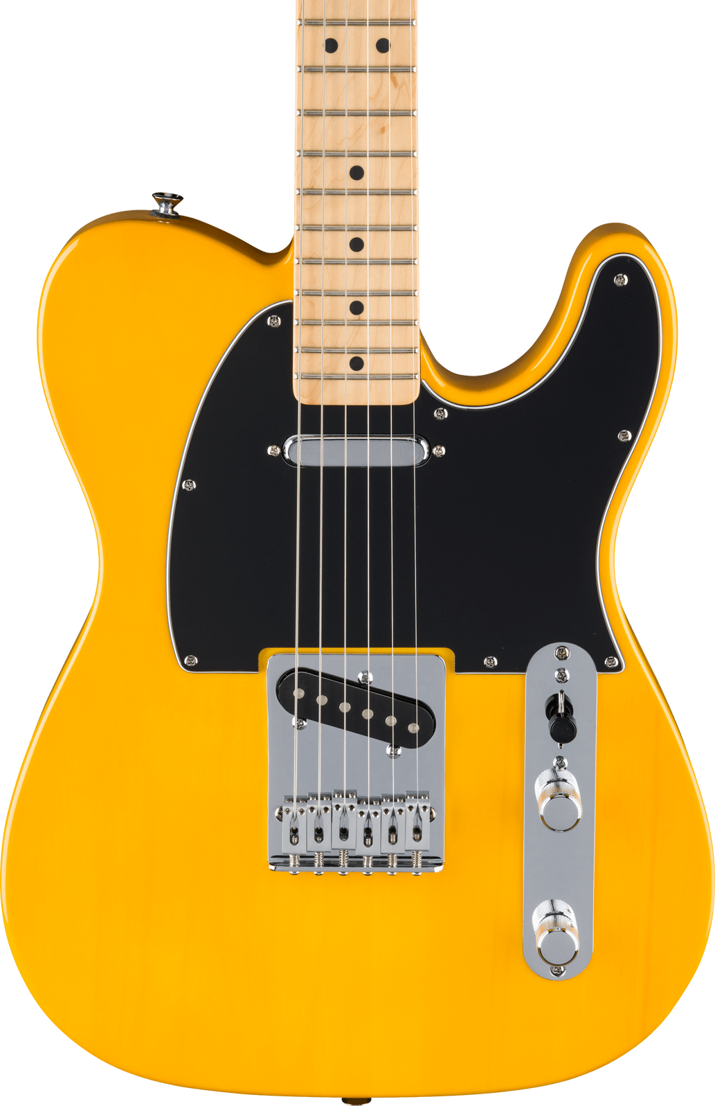 Standard Telecaster®, Maple Fingerboard, Black Pickguard, Butterscotch Blonde