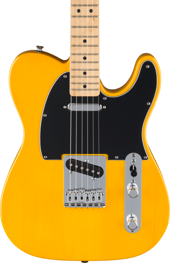 Standard Telecaster®, Maple Fingerboard, Black Pickguard, Butterscotch Blonde