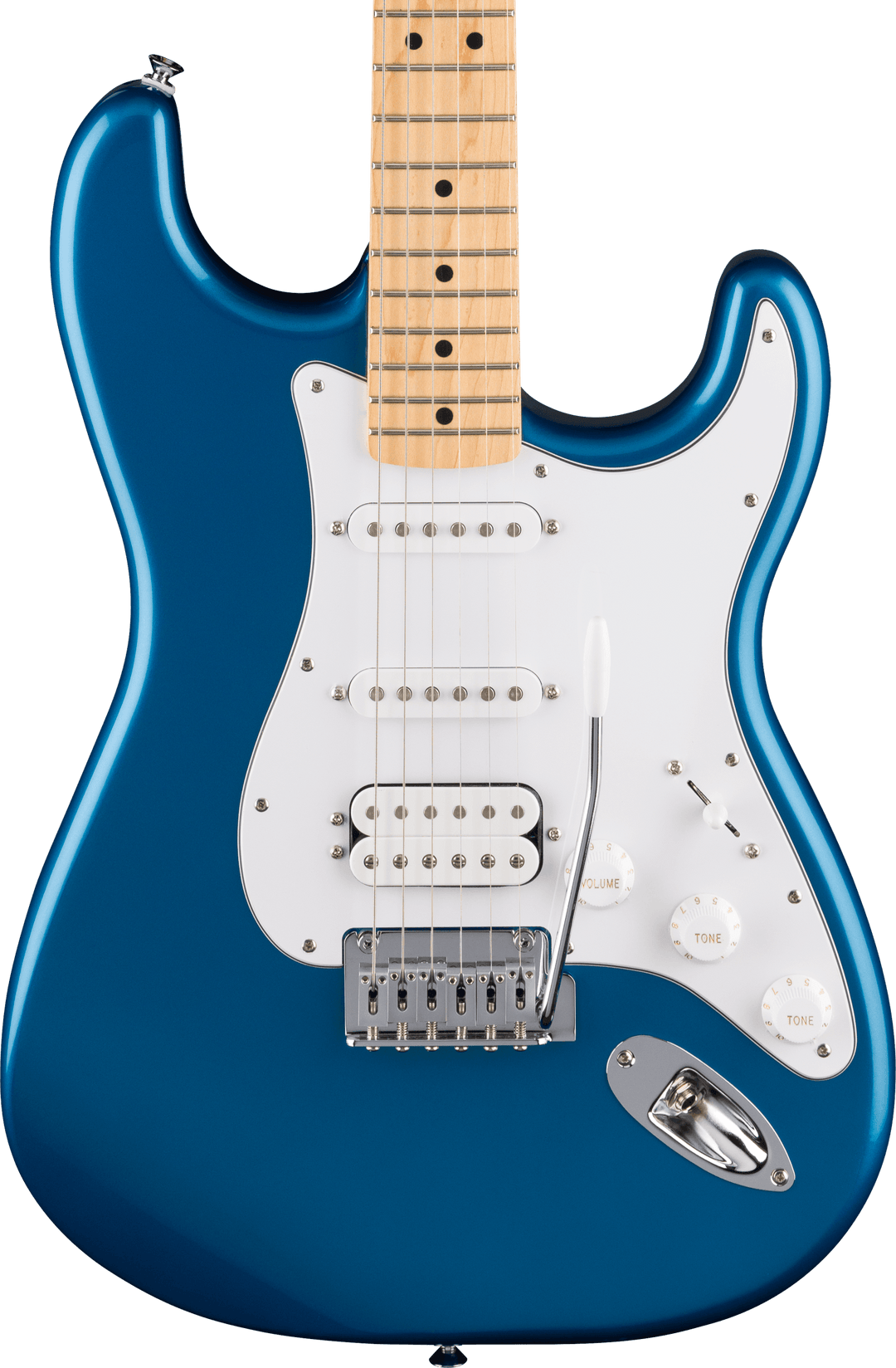 Fender Standard Stratocaster® HSS, Maple Fingerboard, White Pickguard, Aqua Marine Metallic