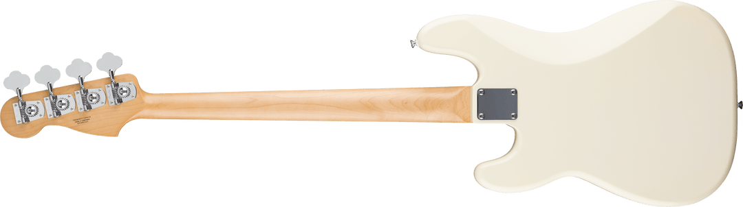 Fender Standard Precision Bass®, Maple Fingerboard, Black Pickguard, Olympic White