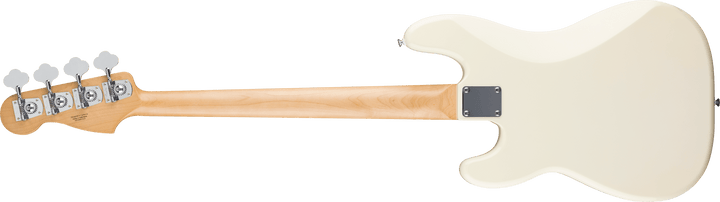 Fender Standard Precision Bass®, Maple Fingerboard, Black Pickguard, Olympic White