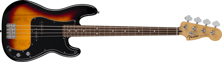 Fender Standard Precision Bass®, Laurel Fingerboard, Black Pickguard, 3-Color Sunburst