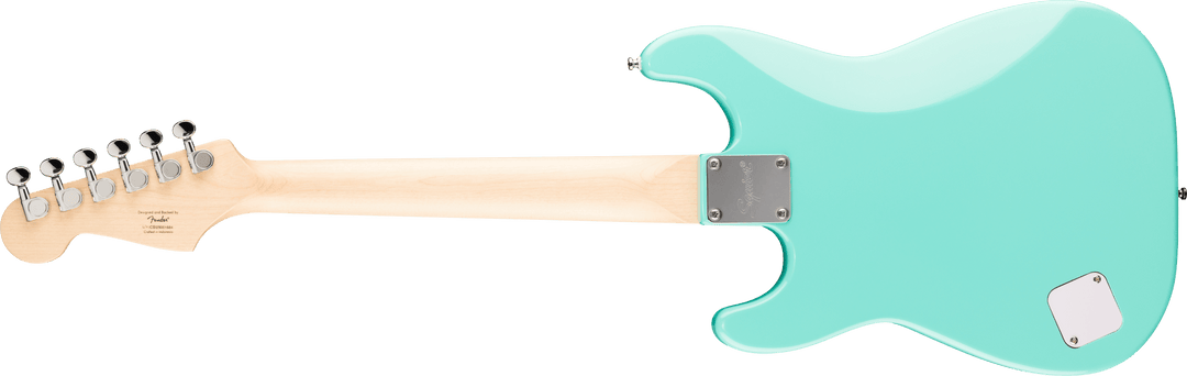 Squier Mini Stratocaster®, Maple Fingerboard, White Pickguard, Sea Foam Green
