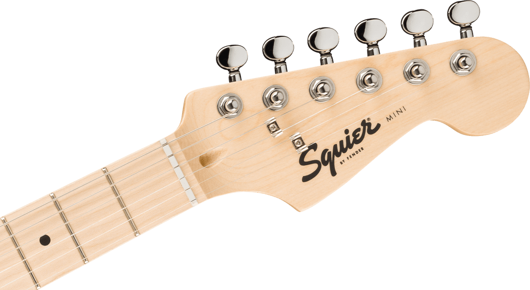Squier Mini Stratocaster®, Maple Fingerboard, White Pickguard, Sea Foam Green