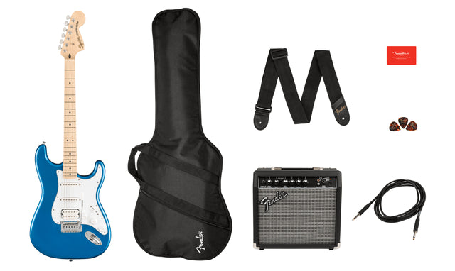 Squier Strat H Pack Lake Placid Blue