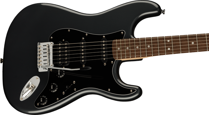 Squier Affinity Strat HSS pack Charcoal Frost Metallic
