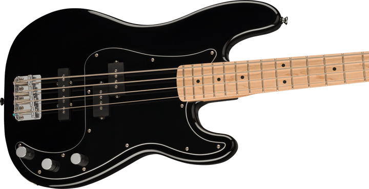 Squier Affinity Series™ Precision Bass® PJ Pack, Maple Fingerboard, Black, Gig Bag, Rumble 15 - 240V AU