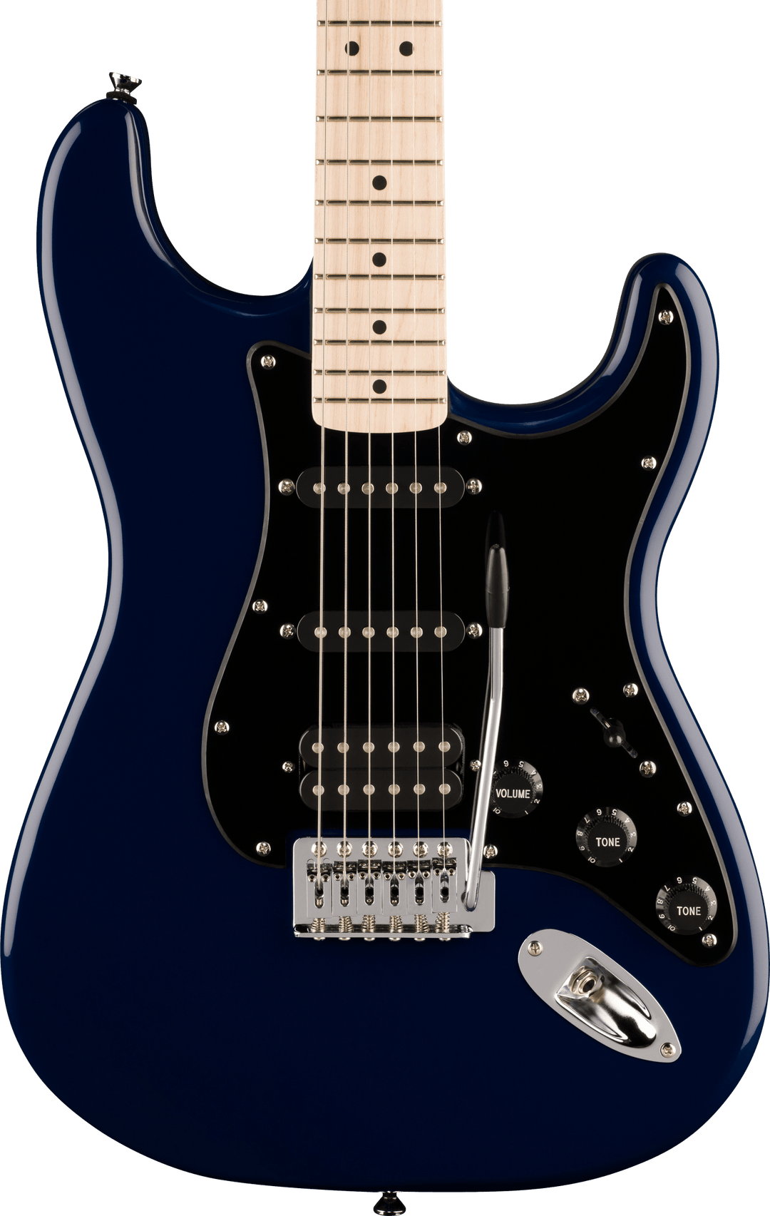 Squier Sonic® Stratocaster® HSS, Maple Fingerboard, Black Pickguard, Midnight Blue