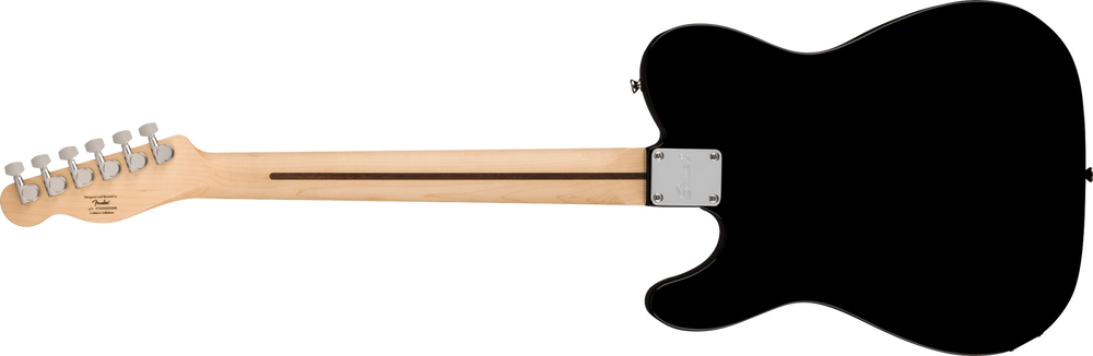 Squier Sonic Telecaster, Black with White Pick Guard