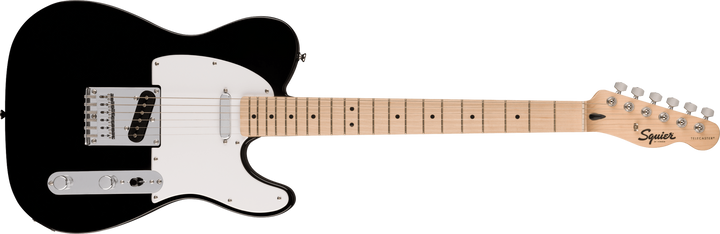 Squier Sonic Telecaster, Black with White Pick Guard