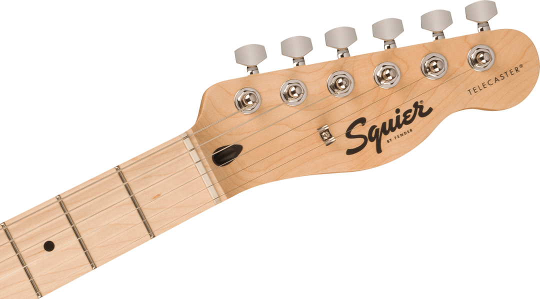 Squier Sonic® Telecaster®, Maple Fingerboard, Black Pickguard, Butterscotch Blonde