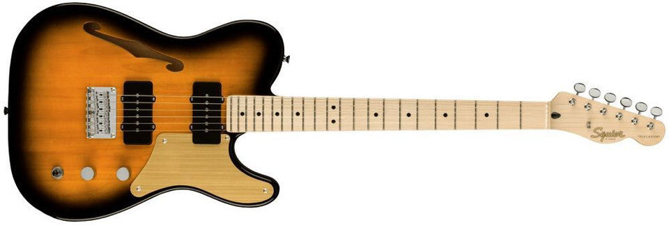 Paranormal Cabronita Telecaster® Thinline, Maple Fingerboard, Gold Anodized Pickguard, 2-Color Sunburst
