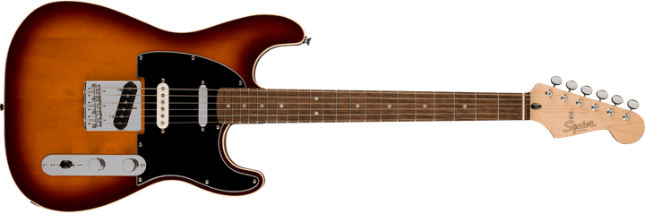 Squier Paranormal Custom Nashville Stratocaster®, Laurel Fingerboard, Black Pickguard, Chocolate 2-Color Sunburst