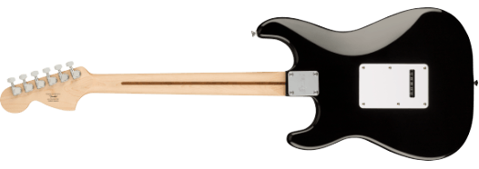 Squier by Fender Affinity Series Stratocaster Maple Fingerboard White Pickguard, Black