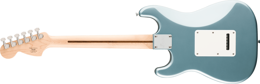 Squier Affinity Series® Stratocaster® Junior HSS, Laurel Fingerboard, White Pickguard, Ice Blue Metallic
