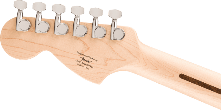 Squier Affinity Series® Stratocaster® Junior HSS, Laurel Fingerboard, White Pickguard, Ice Blue Metallic