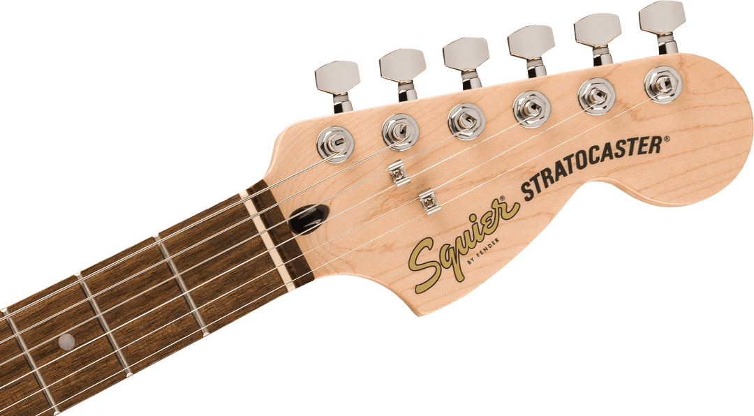 Squier Affinity Series® Stratocaster® Junior HSS, Laurel Fingerboard, White Pickguard, Ice Blue Metallic