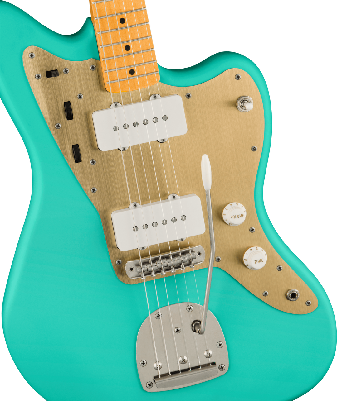 40TH ANNIVERSARY JAZZMASTER®, VINTAGE EDITION Maple Fingerboard, Gold Anodized Pickguard, Satin Sea Foam Green