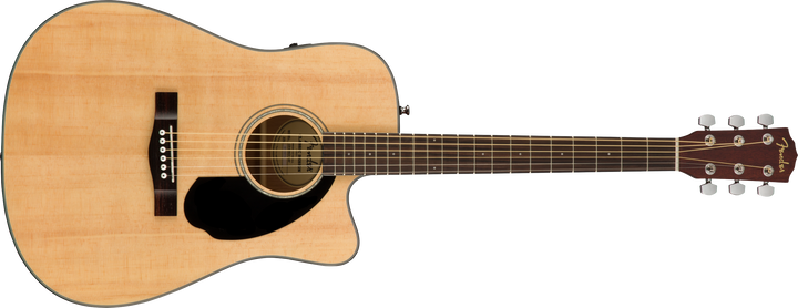 Fender CD-60SCE Dreadnought Acoustic Walnut Fingerboard, Natural