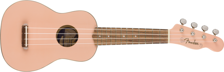 Venice Soprano Uke, Walnut Fingerboard, Shell Pink