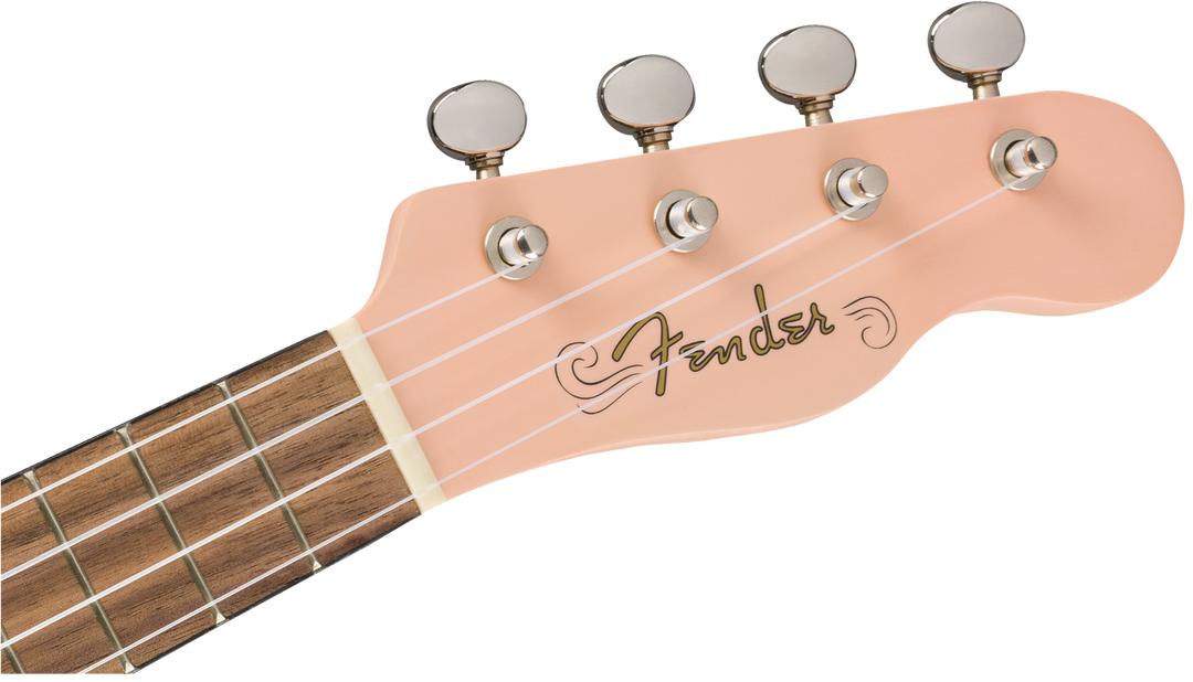 Venice Soprano Uke, Walnut Fingerboard, Shell Pink