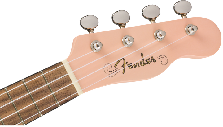 Venice Soprano Uke, Walnut Fingerboard, Shell Pink