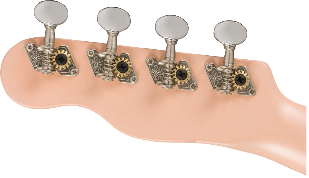 Venice Soprano Uke, Walnut Fingerboard, Shell Pink