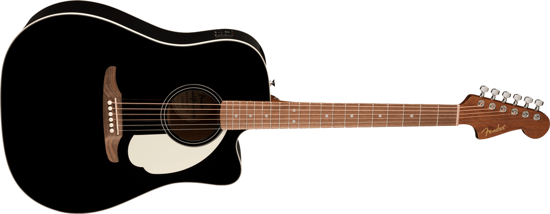 Fender California Standard Redondo™ CE, Spruce Top, Ivory Pickguard, Black
