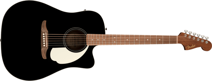 Fender California Standard Redondo™ CE, Spruce Top, Ivory Pickguard, Black