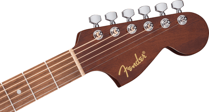 Fender California Standard Monterey™ E, Sapele Top, Ivory Pickguard, Natural Sapele