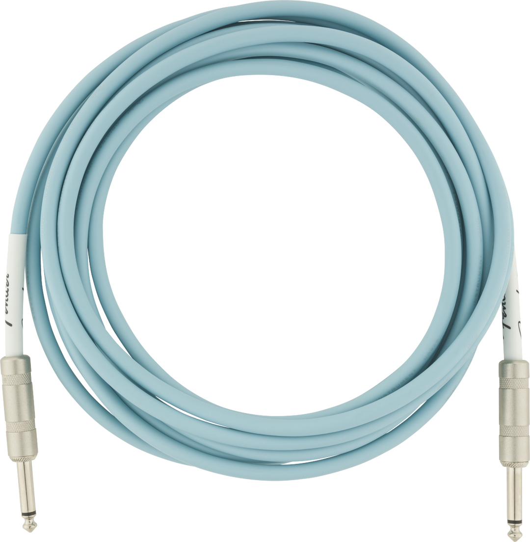 Fender Original 15' Instrument Cable Daphne Blue