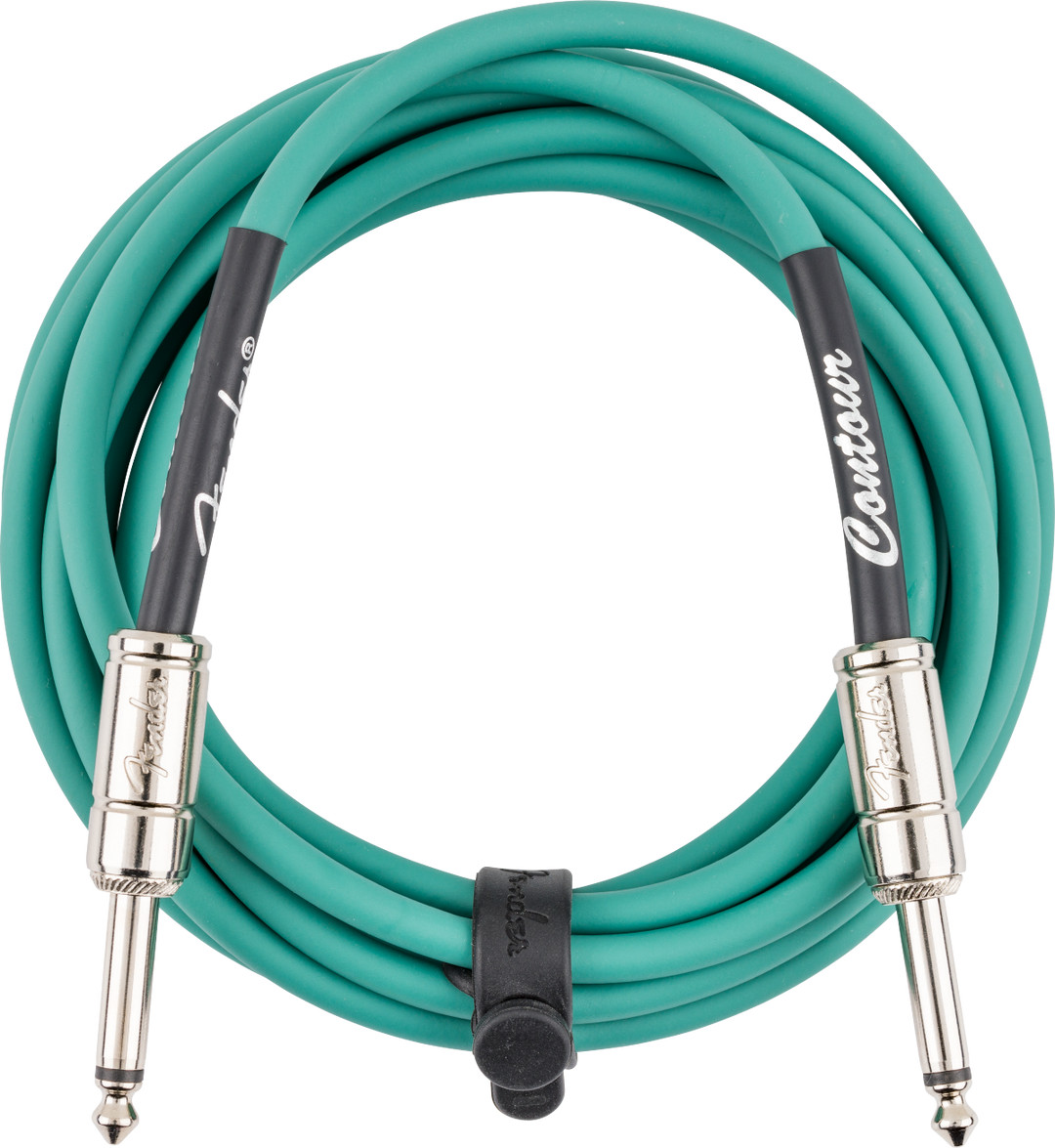 Fender Contour™ Instrument Cable, Sherwood Green, 10'